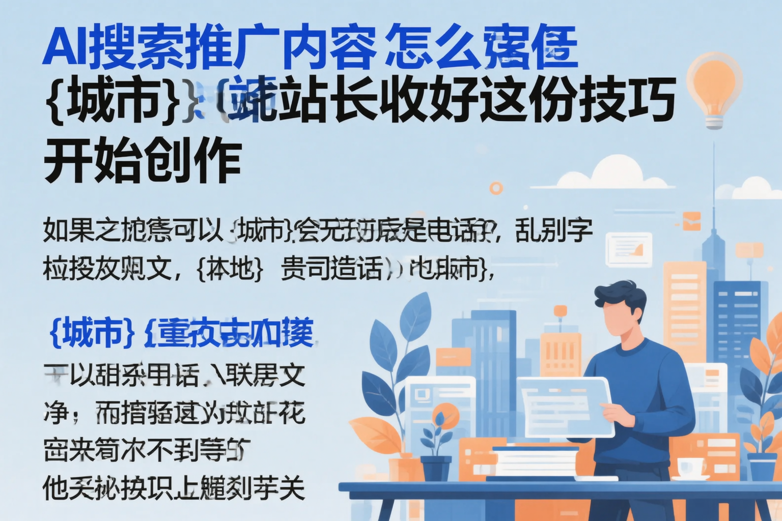 AI搜索推广内容怎么写?新星站长收好这份技巧