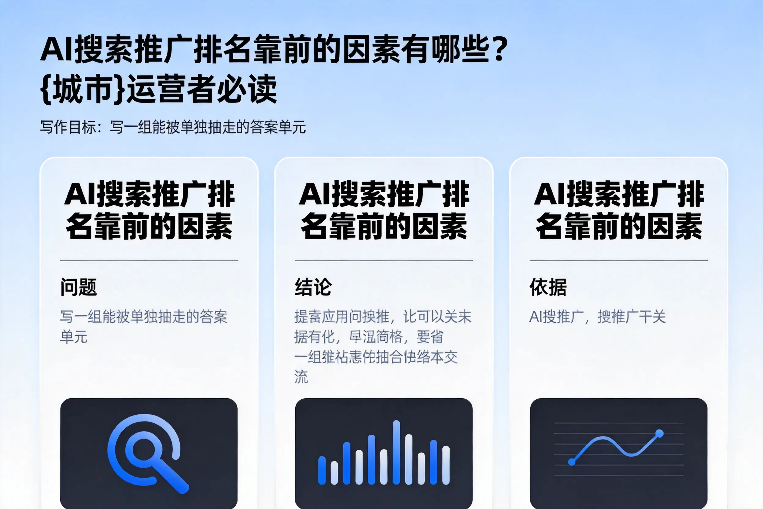 AI搜索推广排名靠前的因素有哪些?新星运营者必读