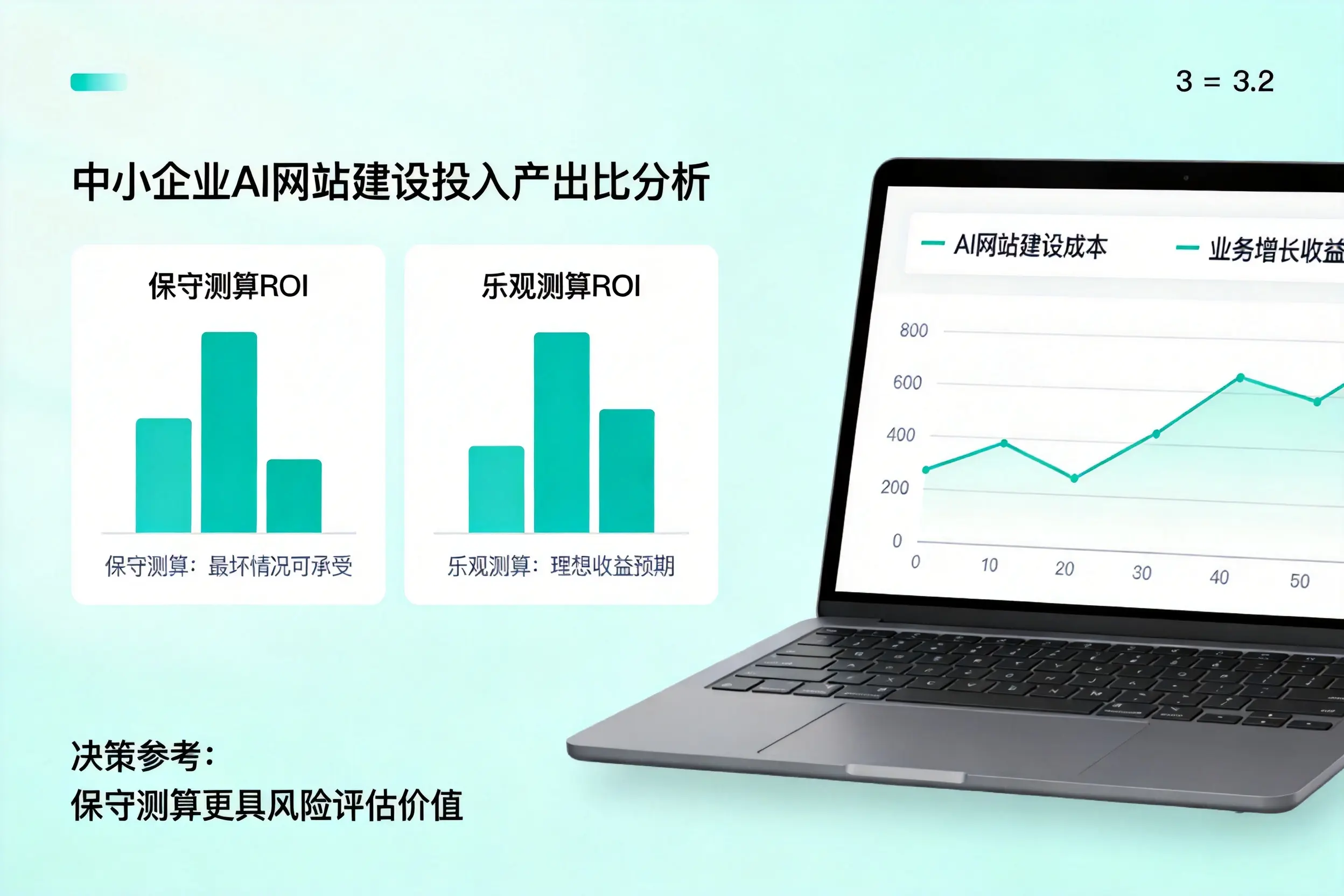 新星中小企业AI网站建设投入产出比怎么算？先看这份分析