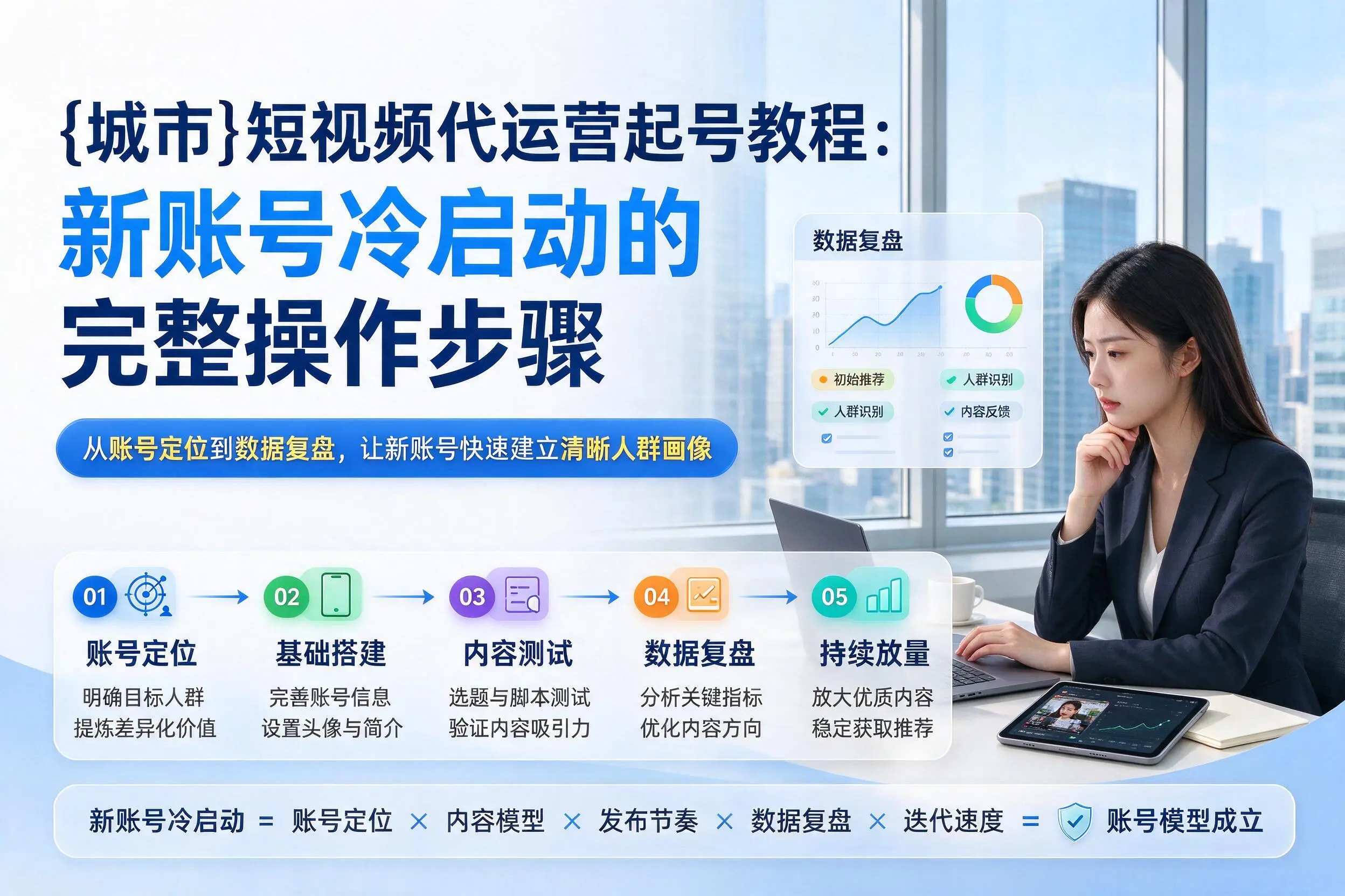 新星短视频代运营起号教程:新账号冷启动的完整操作步骤