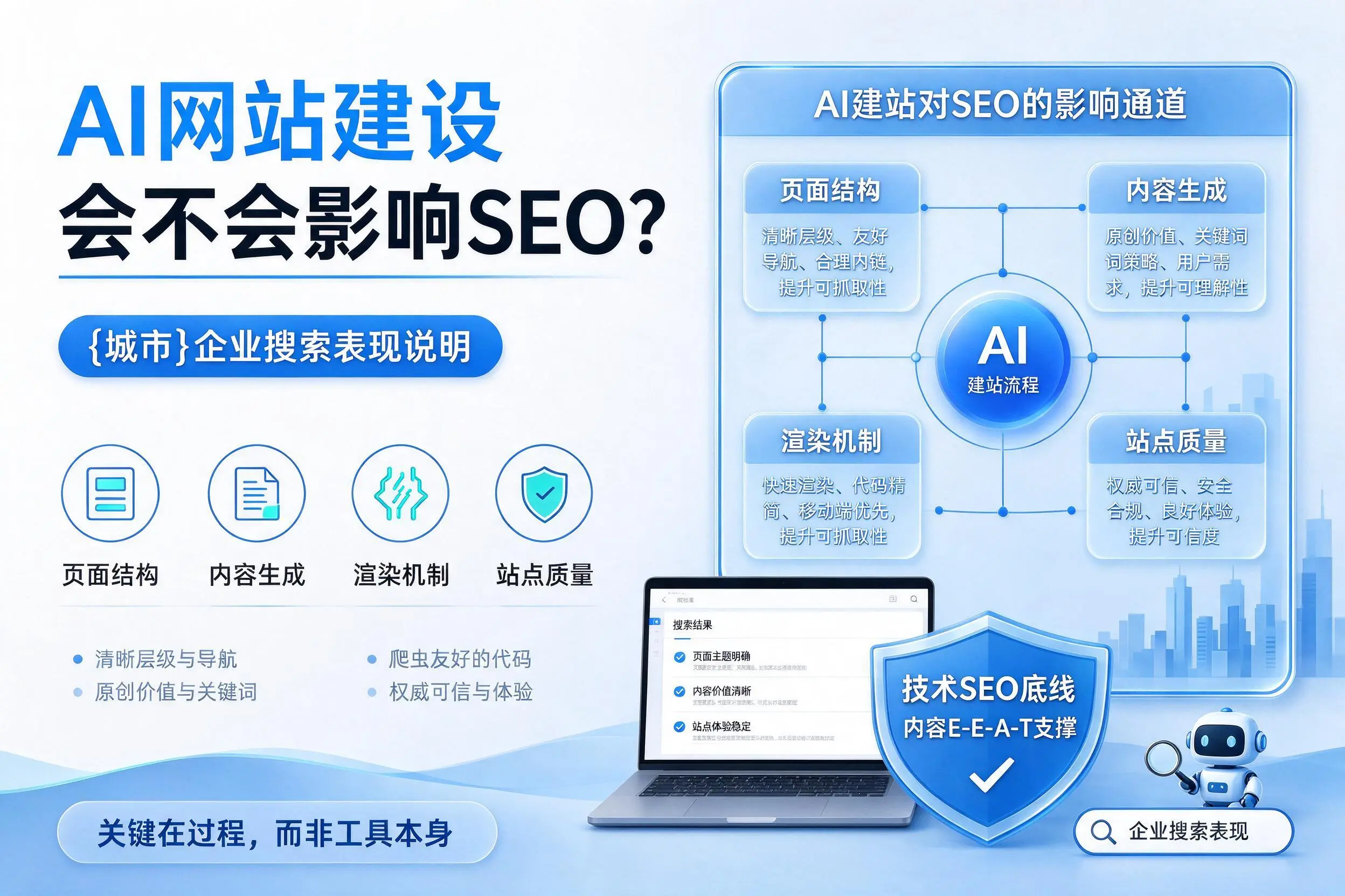 AI网站建设会不会影响SEO?新星企业搜索表现说明