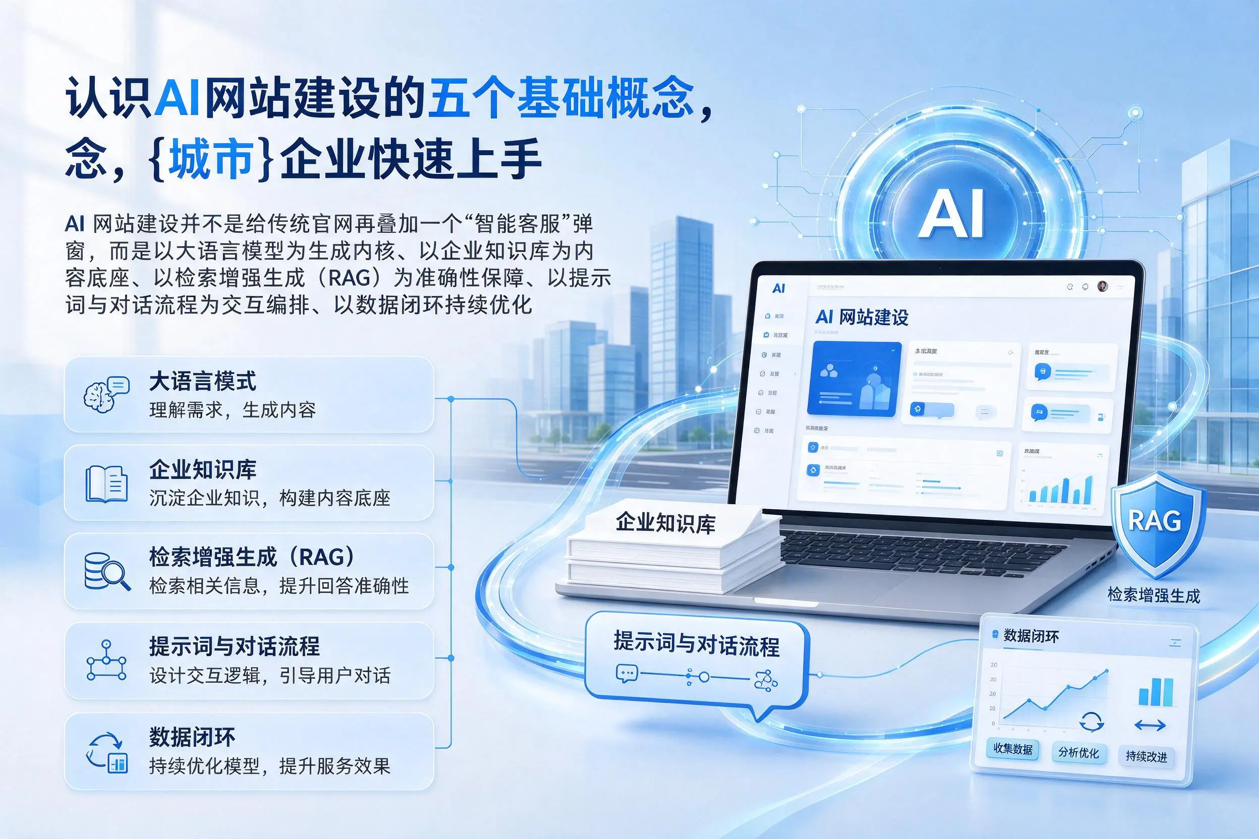 认识AI网站建设的五个基础概念，新星企业快速上手