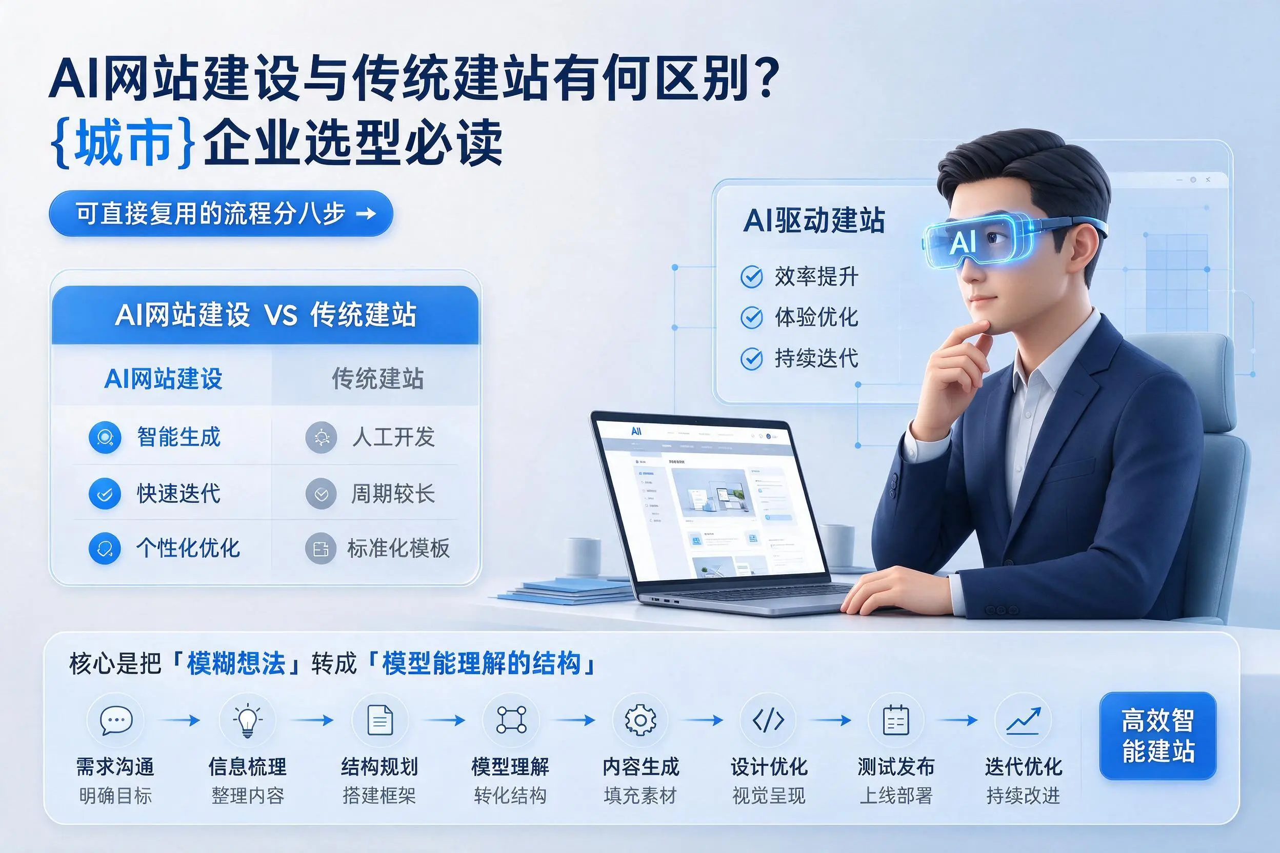 AI网站建设与传统建站有何区别?新星企业选型必读