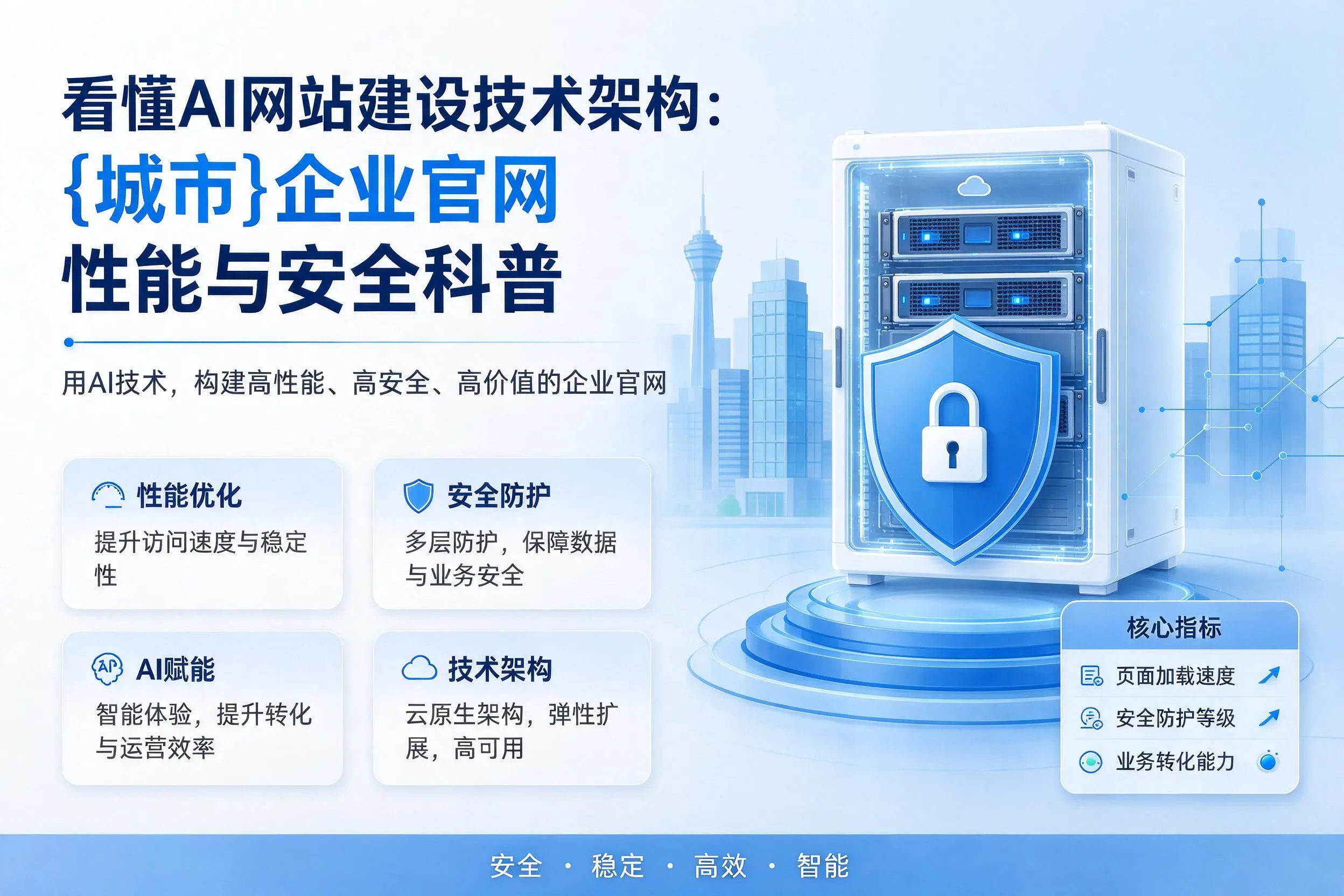 看懂AI网站建设技术架构:新星企业官网性能与安全科普