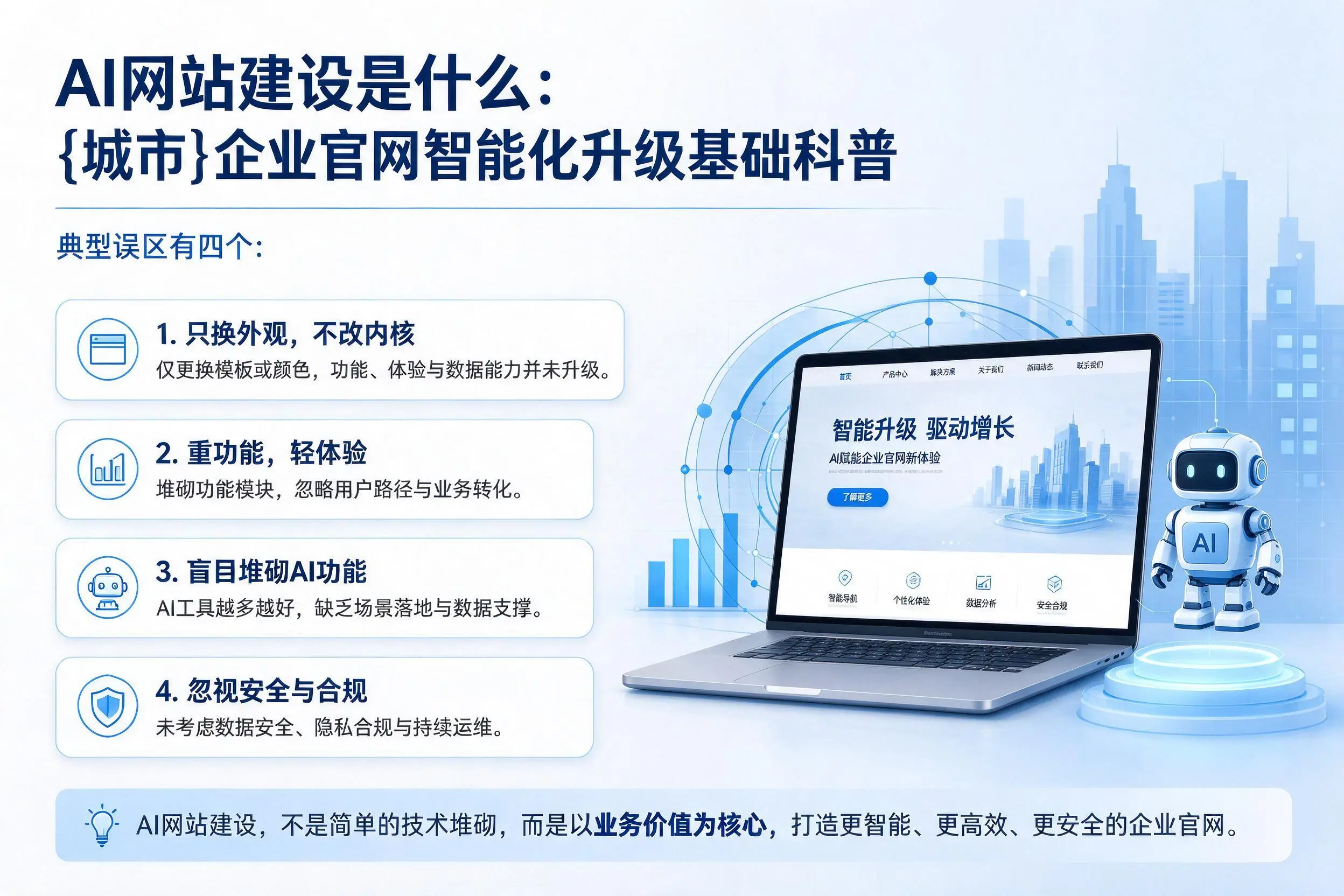 AI网站建设是什么:新星企业官网智能化升级基础科普