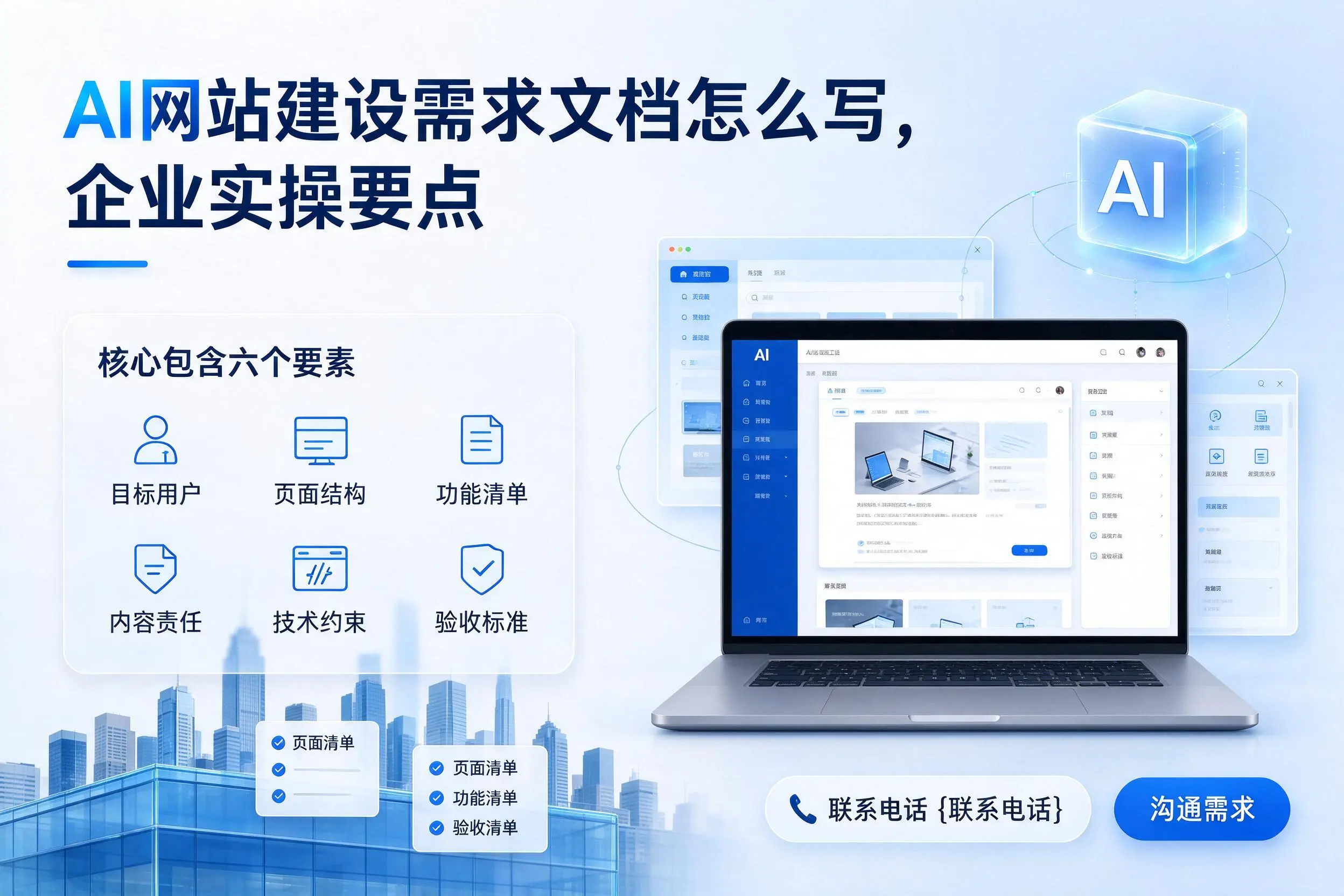 AI网站建设需求文档怎么写,新星企业实操要点